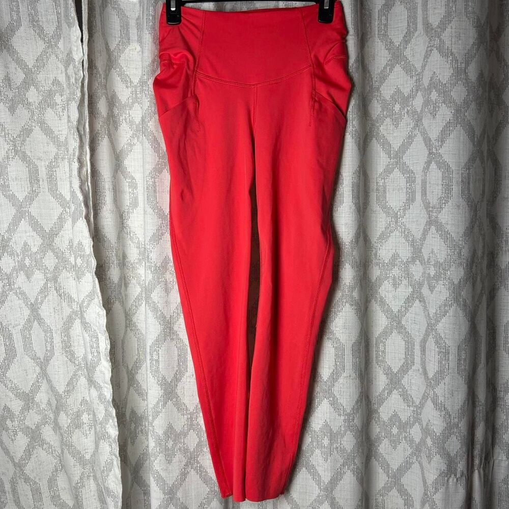 Free-people Women's Pink and Red Leggings